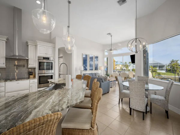 Marco Island Beautiful 3 Bedroom Home with Pool & Canal View